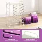 GOFLAME 15-Drawer Rolling Storage Cart, Utility Cart - Image 6