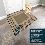 Ultra Thin Door Mat Indoor Entrance, 1/10 in Thin Door Mats - Image 8