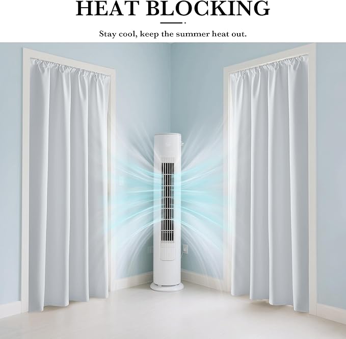 RYB HOME White Blackout Curtains - Image 4