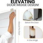 Ducki 2 Pack Door Wedge Stopper - 3 in 1 Thermoplastic Rubber Door Stop Wedge - Image 4