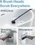 HOTO Cordless Electric Spin Scrubber, IPX7 Full Body Waterproof Bathroom - Image 2