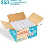 40-45 Gallon Trash Bags, Heavy Duty Clear Plastic Recycling Garbage Bags - Image 2