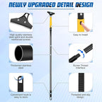 Floor Scraper Heavy Duty with Long Handle, 4 Inch Razor Blade Floor Scraper - Image 5