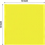 Artoid Mode 100% Cotton Lemon Yellow Waffle Weave Kitchen Dish Cloths, 12x12 - Image 6