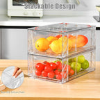 8Pack Clear Stackable Kitchen Storage Organizer, Pantry Organizers and Storage - Image 3