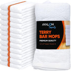 Avalon Towels Terry Bar Mop Towels Size 16"x19" – Absorbent and Durable by AvalonTowels