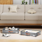 Under bed Storage With Wheels, Low profile 5.5 inches Height Storage Bins - Image 2