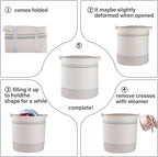OIAHOMY 80L Laundry Basket, Laundry Hamper, Cotton Rope Storage Basket - Image 6