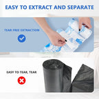 VOK 4 Gallon Trash Bags Drawstring, 4 Gallon Garbage Bags, Small Trash Bags - Image 3