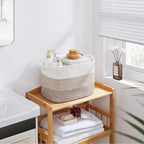 Storage Baskets for Organizing, Woven Baskets for Shelves, Rectangle Decorative - Image 7