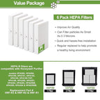 Smilyan 6 Pack Hpa300 HEPA Replacement Filter R - Image 3