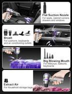 Handheld Car Vacuum Portable Cordless, 15000Pa High Power Handheld Vacuum - Image 3