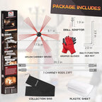 23 Feet Chimney Sweep Kit, Chimney Cleaning Kit - Image 2