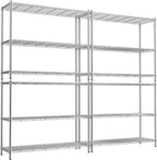 Storage Shelves, 3-tier Adjustable Metal Industrial Utility Shelf Rack by Unknown