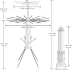 Clothes Drying Rack, 4-Legged Portable Drying Rack Clothing - Image 8