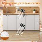 2-in-1 Glass Oil Dispenser & Sprayer - 16oz/470ml Leakproof Bottle - Image 6