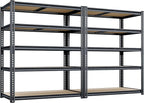 72"H Storage Shelves heavy duty, 2000LBS Garage Shelving, 5 Tier Metal Shelving by Unknown