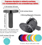 2 Pieces 316L Car Aromatherapy Oil Diffuser Air Freshener - Image 2