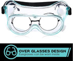 Yunsailing Protective Safety Goggles Lab Over Glasses Clear Anti Fog Eye - Image 3