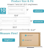Vtopmart 10 Pack 6" Tall Upgrade Drawer Dividers - Image 2