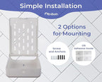 Commercial Paper Towel Dispenser Wall Mount, Holds 500 Multifold, Z Fold - Image 6