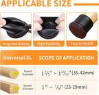 Ezprotekt 24 Pcs Extra Large Chair Leg Floor Protectors - Image 2