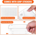 ValueMax 9 PCS Clear Plastic Drawer Organizers Set - Image 6