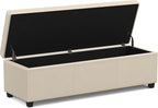 SIMPLIHOME Avalon 54 inch Wide Contemporary Rectangle Extra Large Storage - Image 4