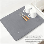 Large Stone Dish Drying Mats for Kitchen Counter, Super Absorbent Fast Drying - Image 4