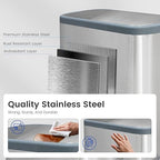 Kitchen Trash Can 16 Gallon, 2 x 30 Liters Trash and Recycle bin Combo - Image 4