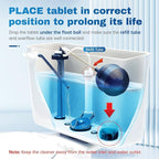 Vacplus Automatic Toilet Bowl Cleaner Tablets, Bathroom Toilet Tank Cleaner - Image 2