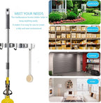 Mop and Broom Hanger Wall Mount, stainless steel Broom Hook Organizer Wall - Image 6