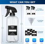 Veco 10oz Spray Bottle with Adjustable Nozzle, 360° Water Spray Bottles - Image 3