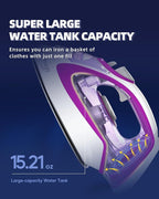 Steam Iron for Clothes, 1750W Iron - Image 5