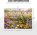 Spring Colorful Birds flowers butterfly Absorbent Microfiber Xl Dish Drying Mat - Image 3