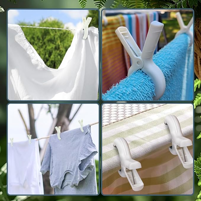 Extra LargeTowel Clips for Beach Chairs 3 Pack, 3.7 Inch Beach Towel Clips - Image 8
