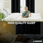BGment Rod Pocket Blackout Curtains 48 Inches Length - Image 2