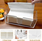 1Pack Acrylic Countertop Paper Towel Holder, Paper Towel Dispenser - Image 3
