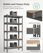 SONGMICS 5-Tier Storage Shelves, Load 2310 lb, Boltless Assembly, Adjustable - Image 4