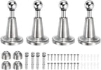 uxcell 4Pcs Magnetic Door Stopper, 304 Stainless Steel Magnetic Door Stop Catch by uxcell