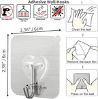 DGYB 20 Pcs Silver Adhesive Hooks - Image 6