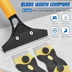 Floor Scraper Heavy Duty with Long Handle, 4 Inch Razor Blade Floor Scraper - Image 3