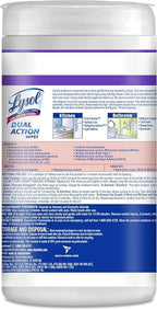 Lysol Dual Action Disinfectant Wipes, Dorm Room Essentials, Citrus Scent - Image 7