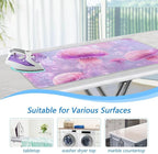 Pink Cute Jellyfishes and Bubbles Ironing Mat - Image 5
