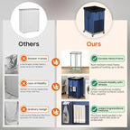 150L Laundry Hamper with Wheels, Rolling Laundry Basket with Metal Frame and - Image 3