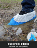 OhanaPro Premium Disposable Non Slip Boot & Shoe Covers - Image 4