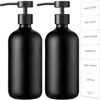 GMISUN Black Soap Dispenser, 2 Pack Matte Black Hand Soap Dispensers by GMISUN