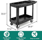 YITAHOME Utility Cart on Wheels, Plastic Tool Cart 550 lbs Capacity Service Cart - Image 3