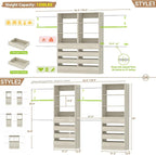 Aheaplus Closet System, 6-15Ft Closet Organizer - Image 7