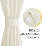 NICETOWN Natural Linen Blended Door Curtain - Image 3